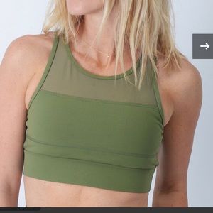 ZYIA Olive Green All Star Sports Bra
